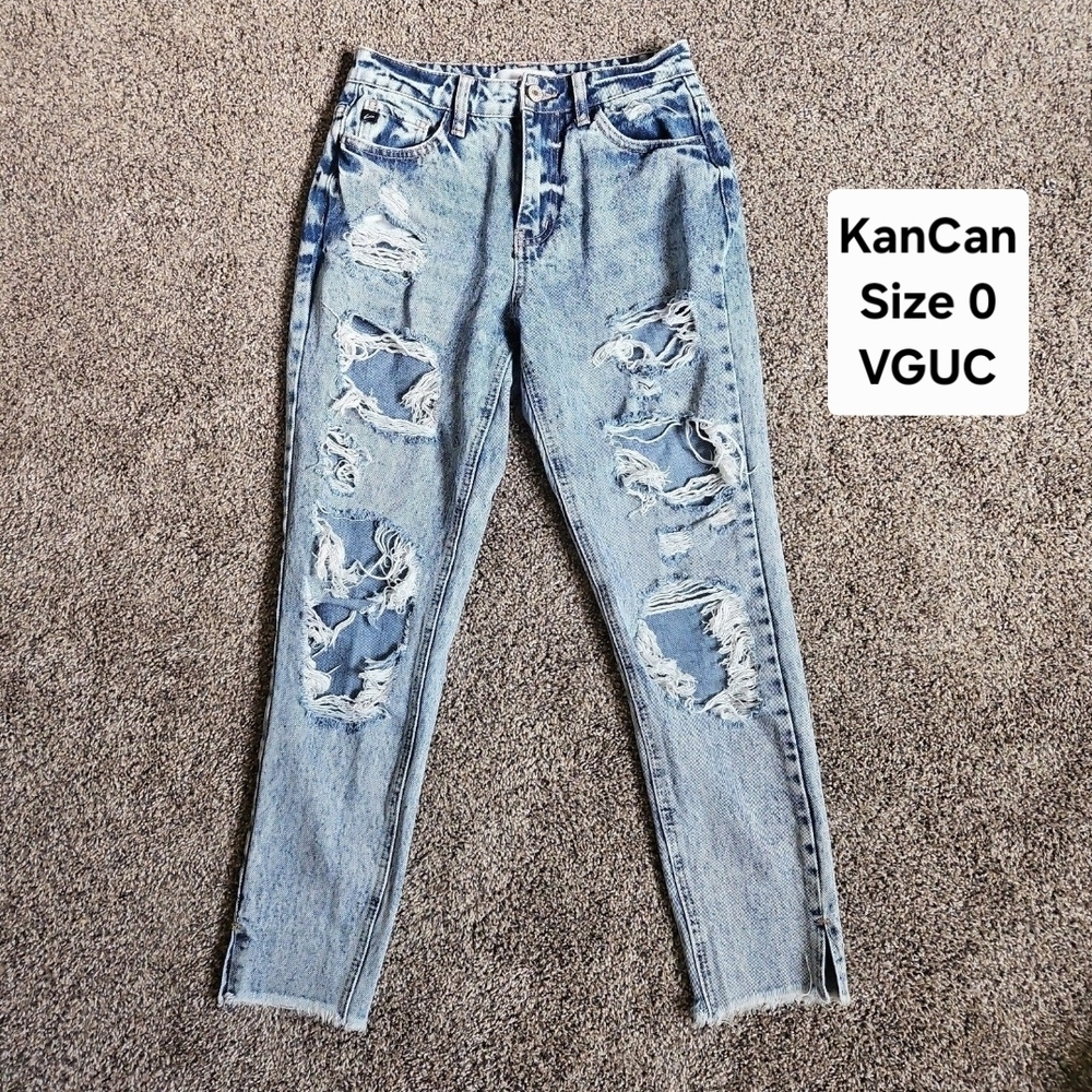 KanCan Distressed Light Wash Boyfriend Jeans